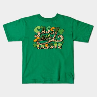 Sassy Little Lassie, St. Patrick’S Day Shamrock Clover, st. patrick's day gift, Funny st Patricks gift, Cute st pattys gift, Irish Gift, Patrick Matching. Kids T-Shirt